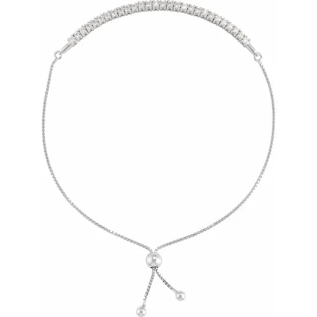 The Diamond Bolo Tennis Bracelet