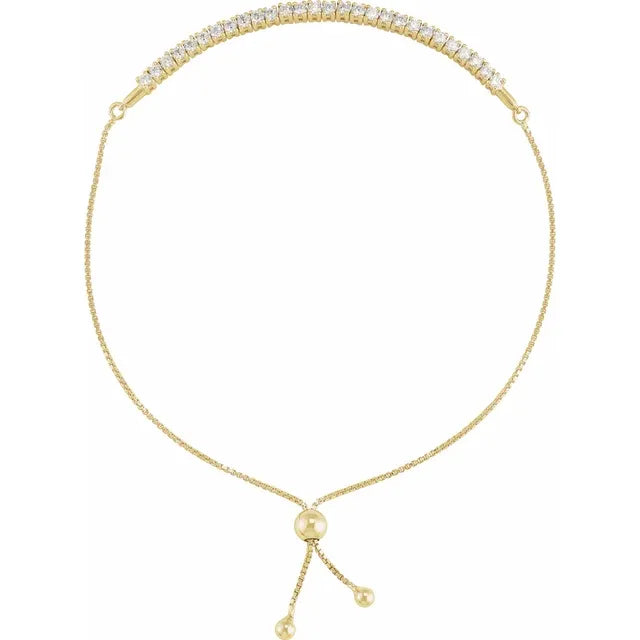 The Diamond Bolo Tennis Bracelet