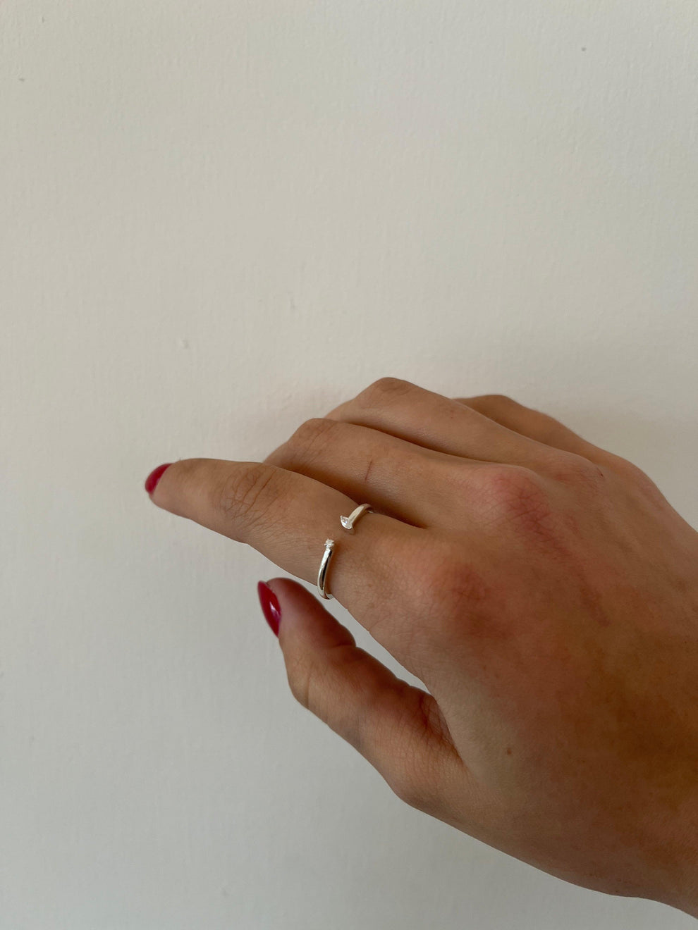 The negative space 14k gold ring