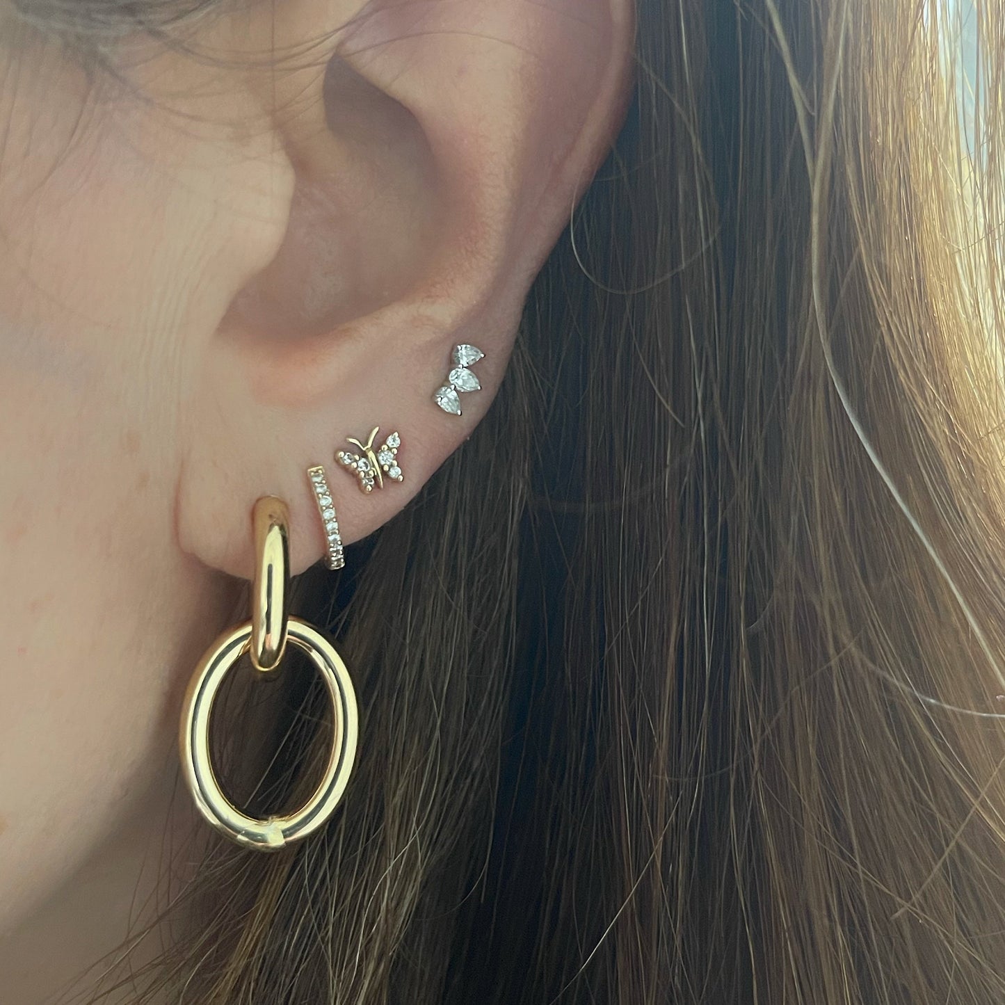 Interlocking Link Earrings
