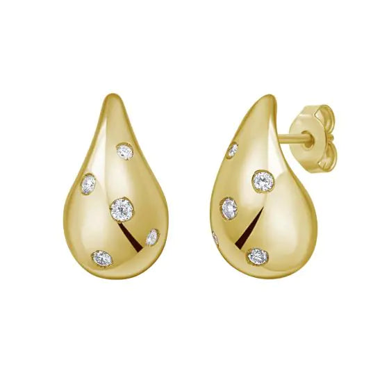 Diamond Teardrop Earrings
