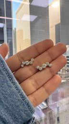 Diamond Bubble Climber Earrings