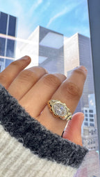 Oval Bezel Diamond Ring