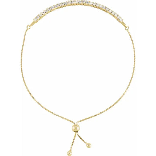 The Diamond Bolo Tennis Bracelet
