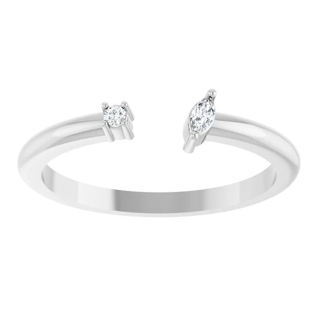 The negative space 14k gold ring
