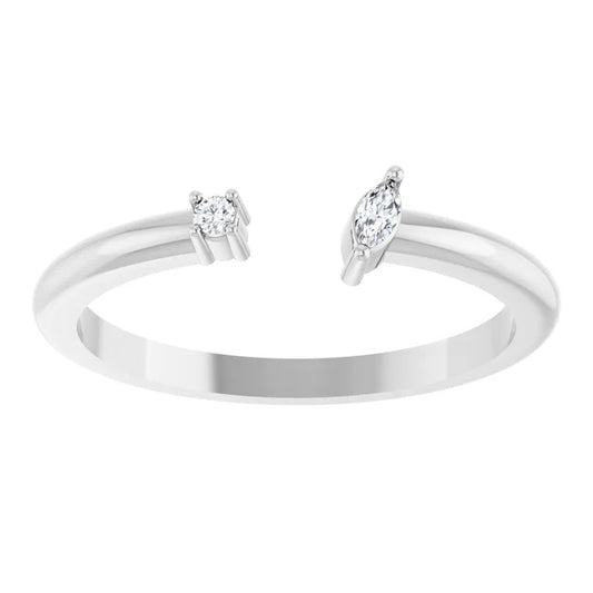 The negative space 14k gold ring
