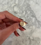 Natural Diamond Initial Ring