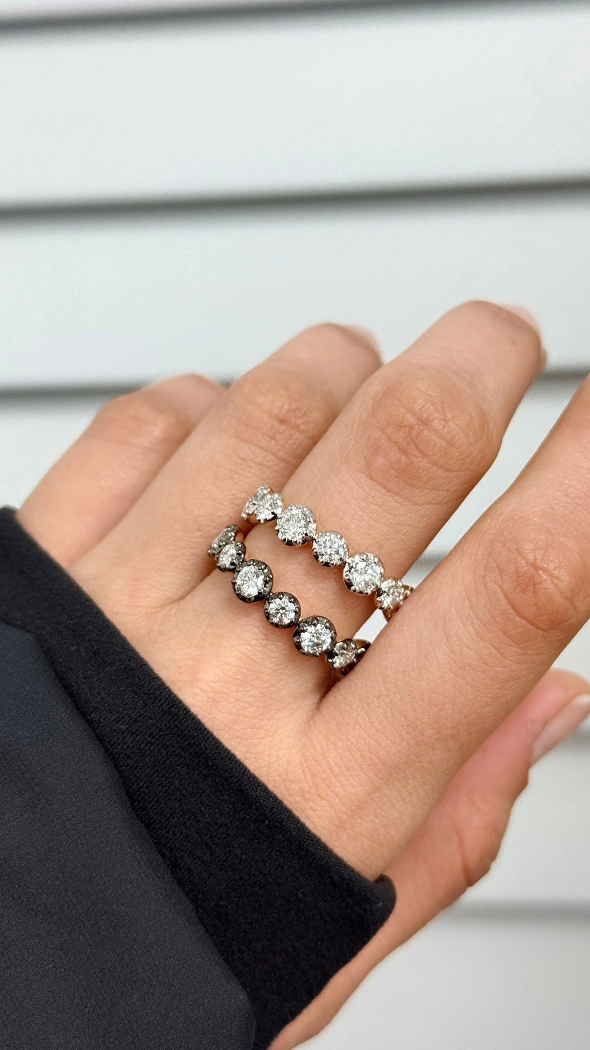 Georgian Half Eternity Band — Lab-Grown Diamond