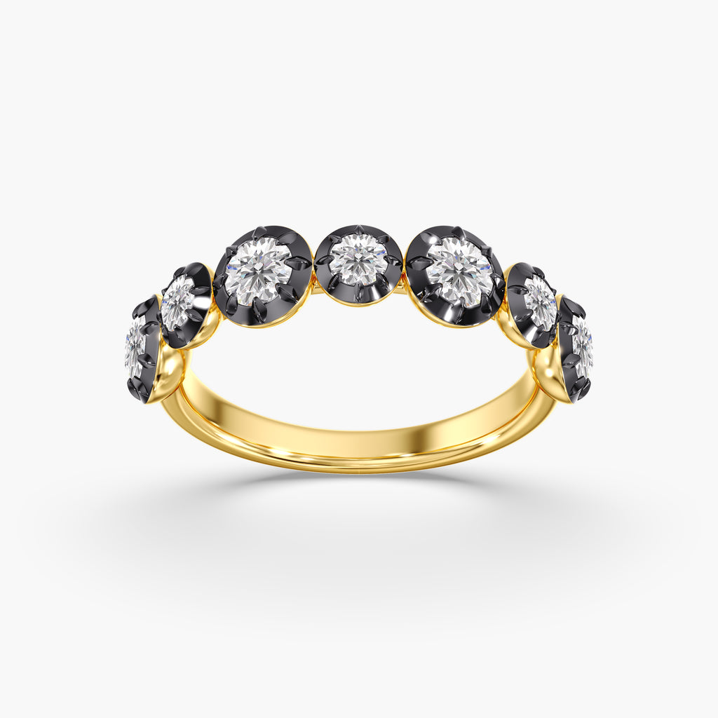 Georgian Half Eternity Band — Lab-Grown Diamond