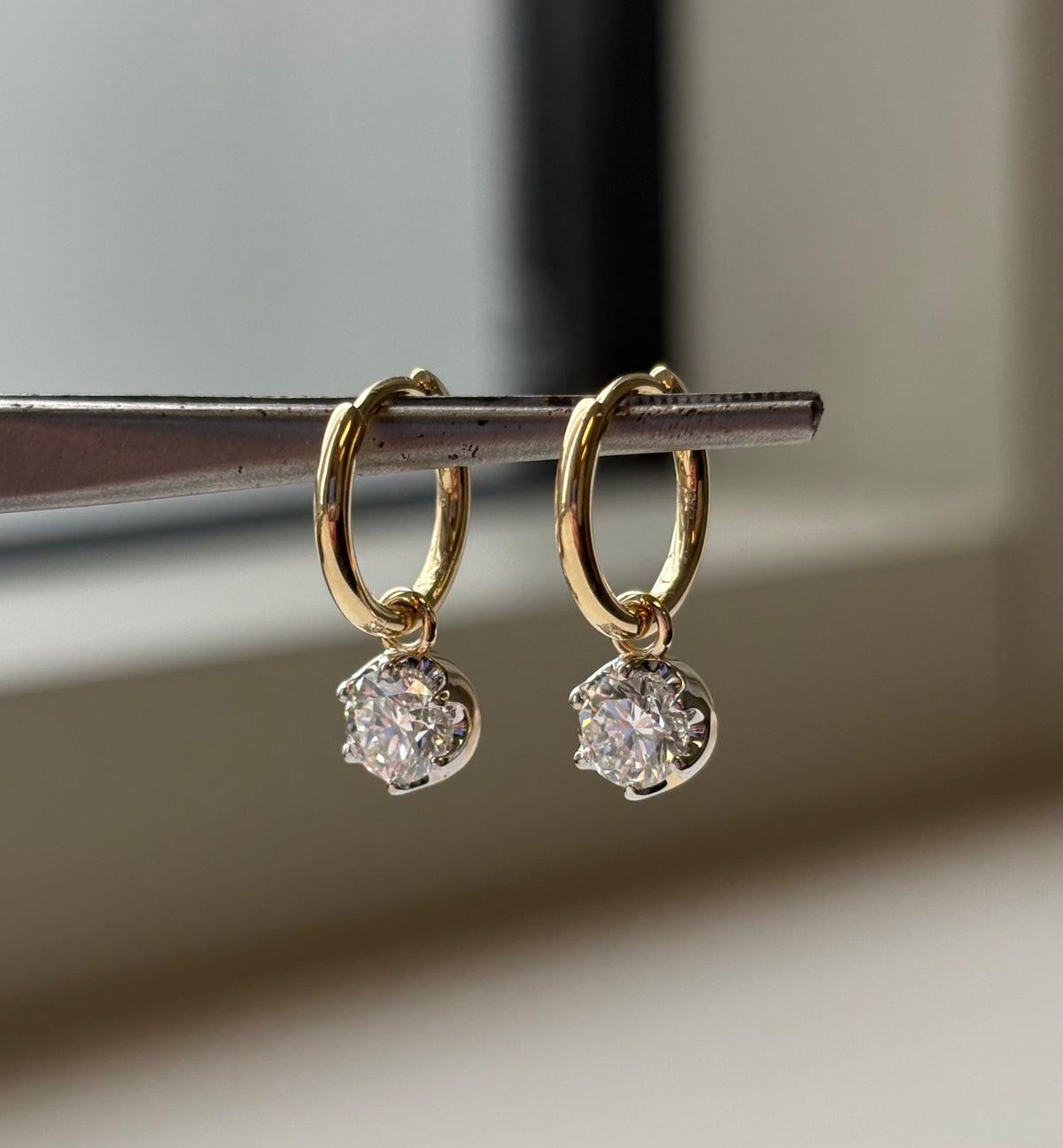 The Crown Diamond Earrings