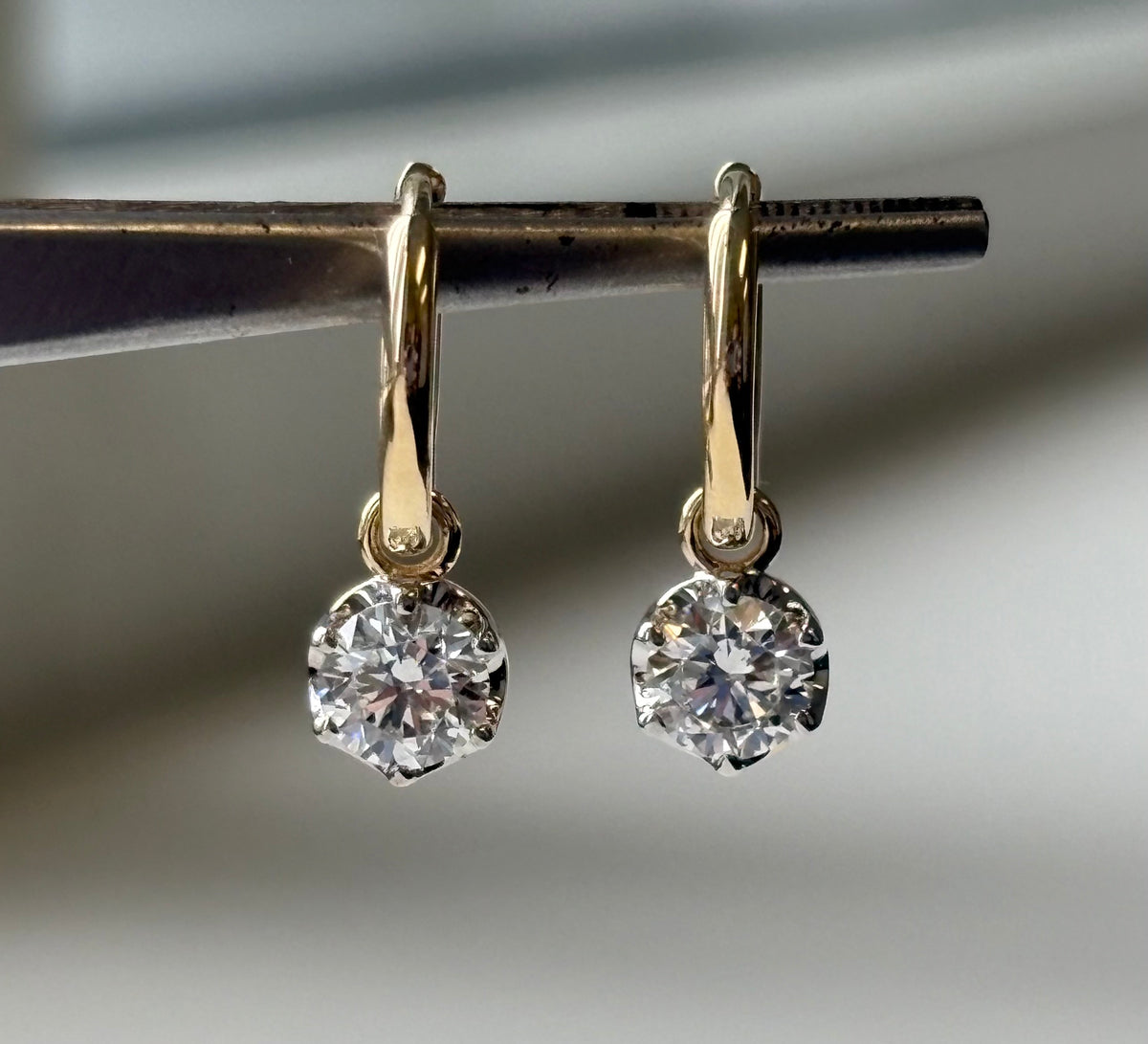 The Crown Diamond Earrings