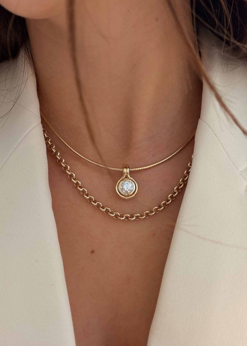 The Unbridled Diamond Pendant - Kinn Studio - Selected by HJD