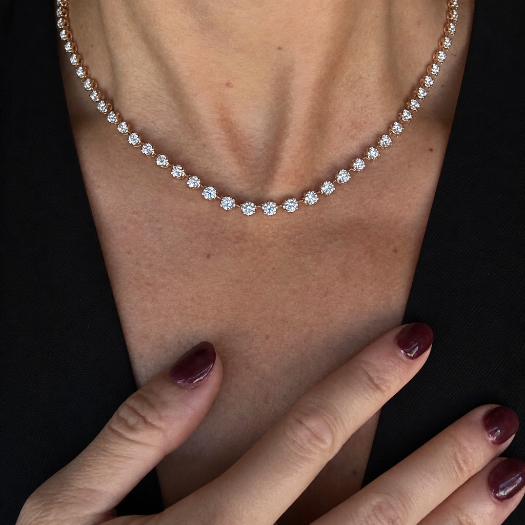 The Graduated Tennis Necklace