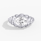 Oval Bezel Diamond Ring