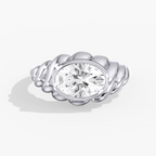 Oval Bezel Diamond Ring