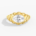 Oval Bezel Diamond Ring