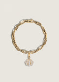 Pavé Diamond Shell Charm Bracelet - Kinn Studios - Selected by HJD