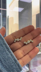 Diamond Bubble Climber Earrings